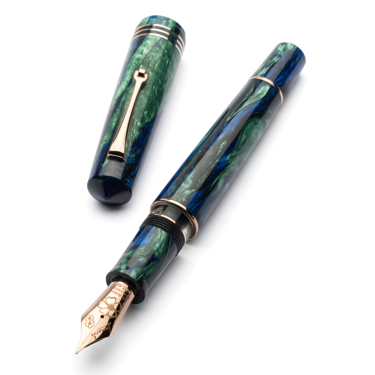 Inspirations marinesaupointdecroixヴェロニク MZG2.0 Fiordaliso blue gold nib #8 special edition – leonardopen