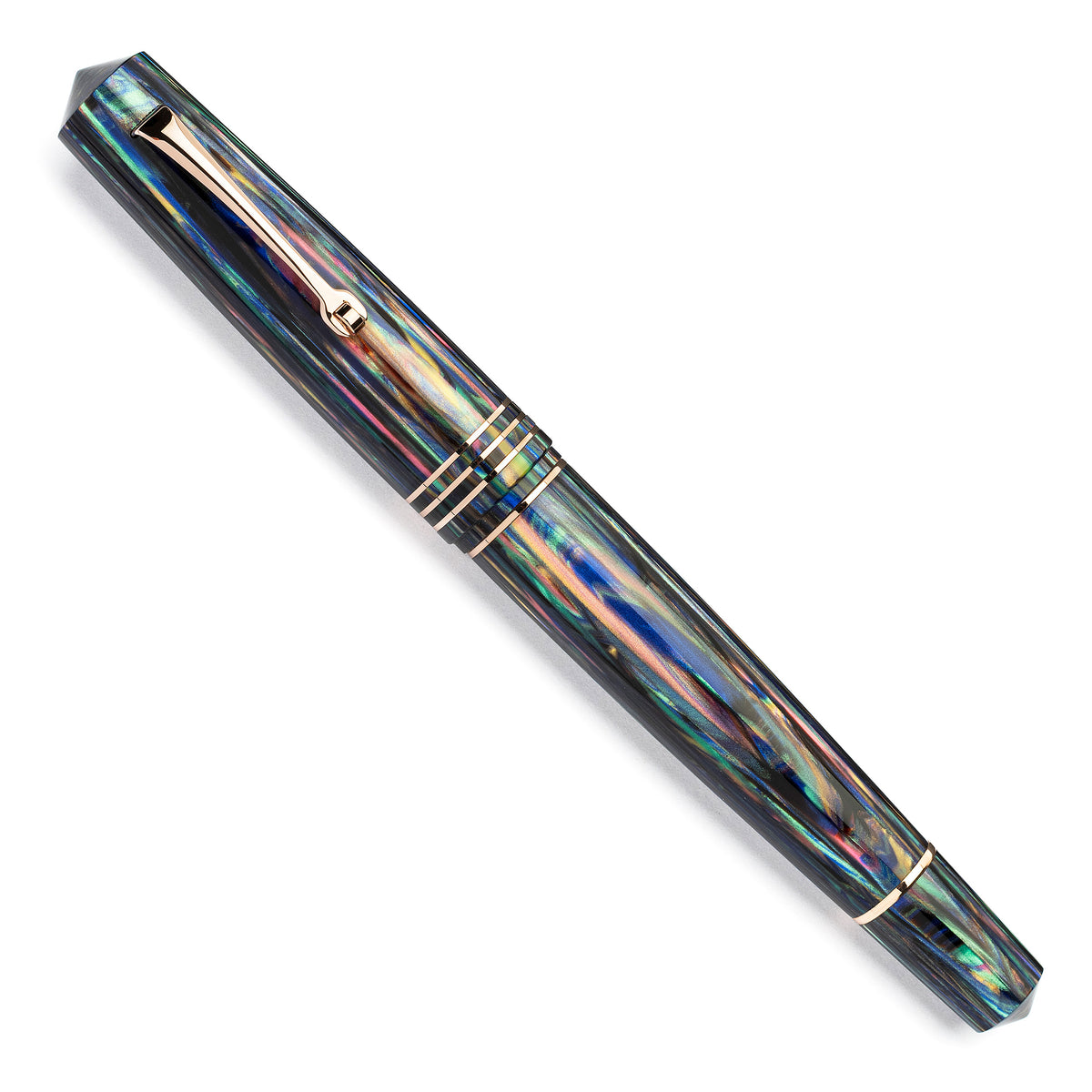 新品　celluloid pen リバイバル MZG shell mother of pearl authentic celluloid - #8 gold nib
