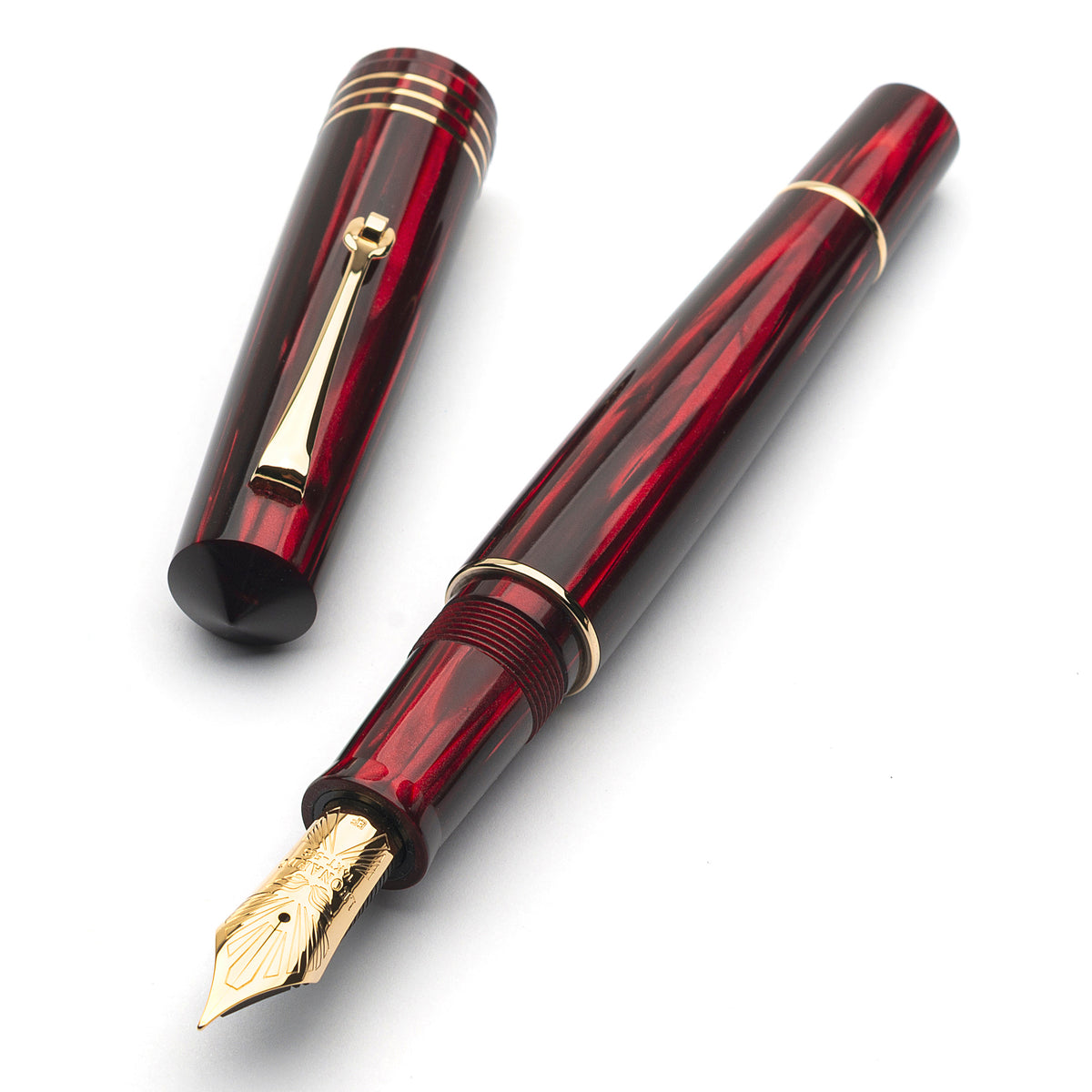 MZG Chianti classico red celluloid made in house - #8 nib