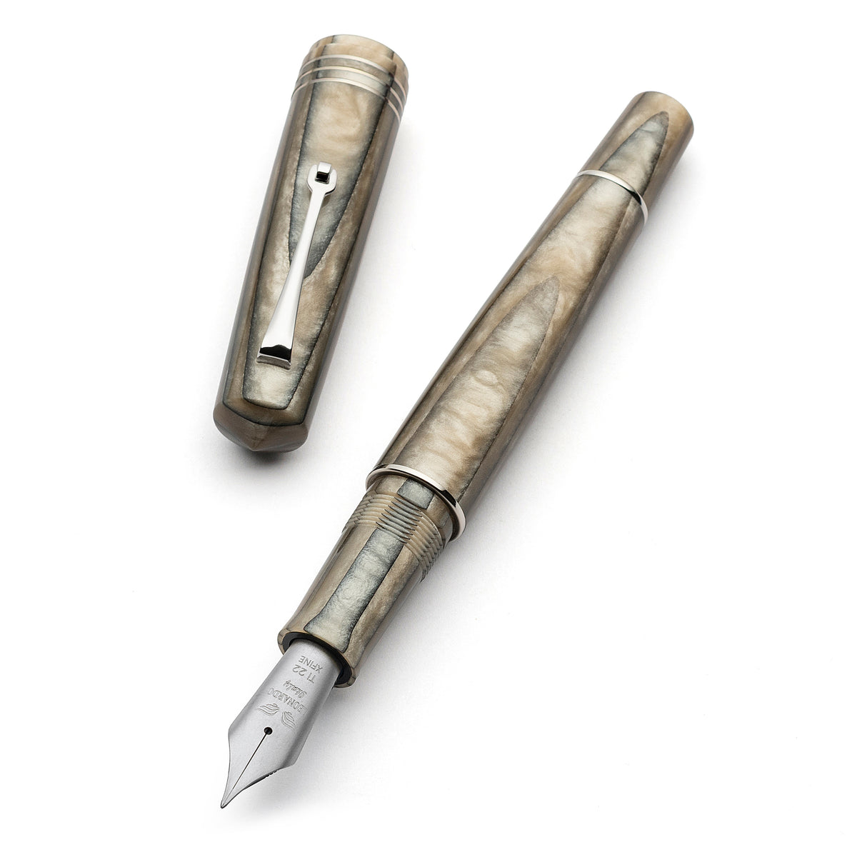 MZG cuspide nocciola (hazelnut) - #8 Titanium nib – leonardopen