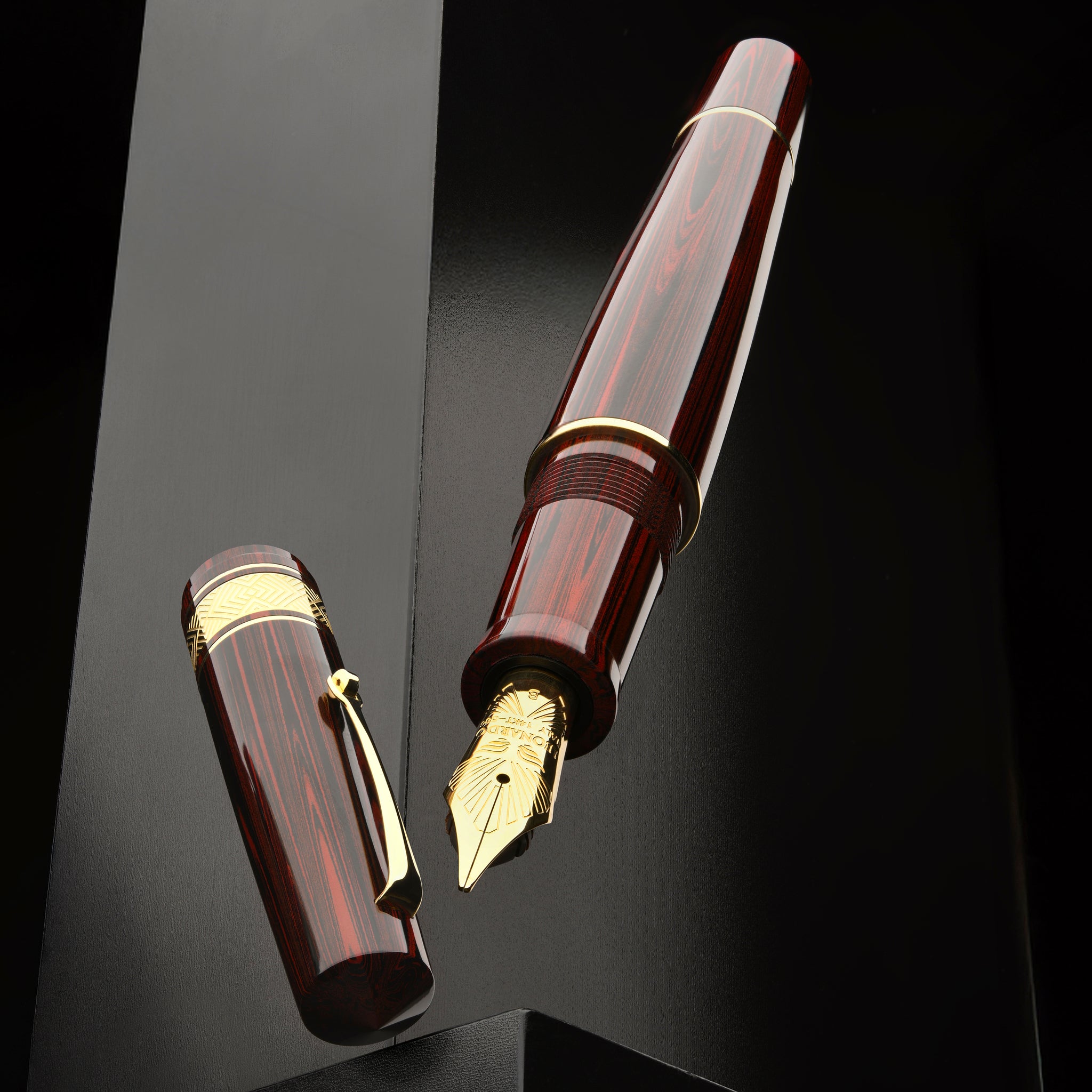 MZG Masterpiece Rosewood ebonite Gold nib – leonardopen