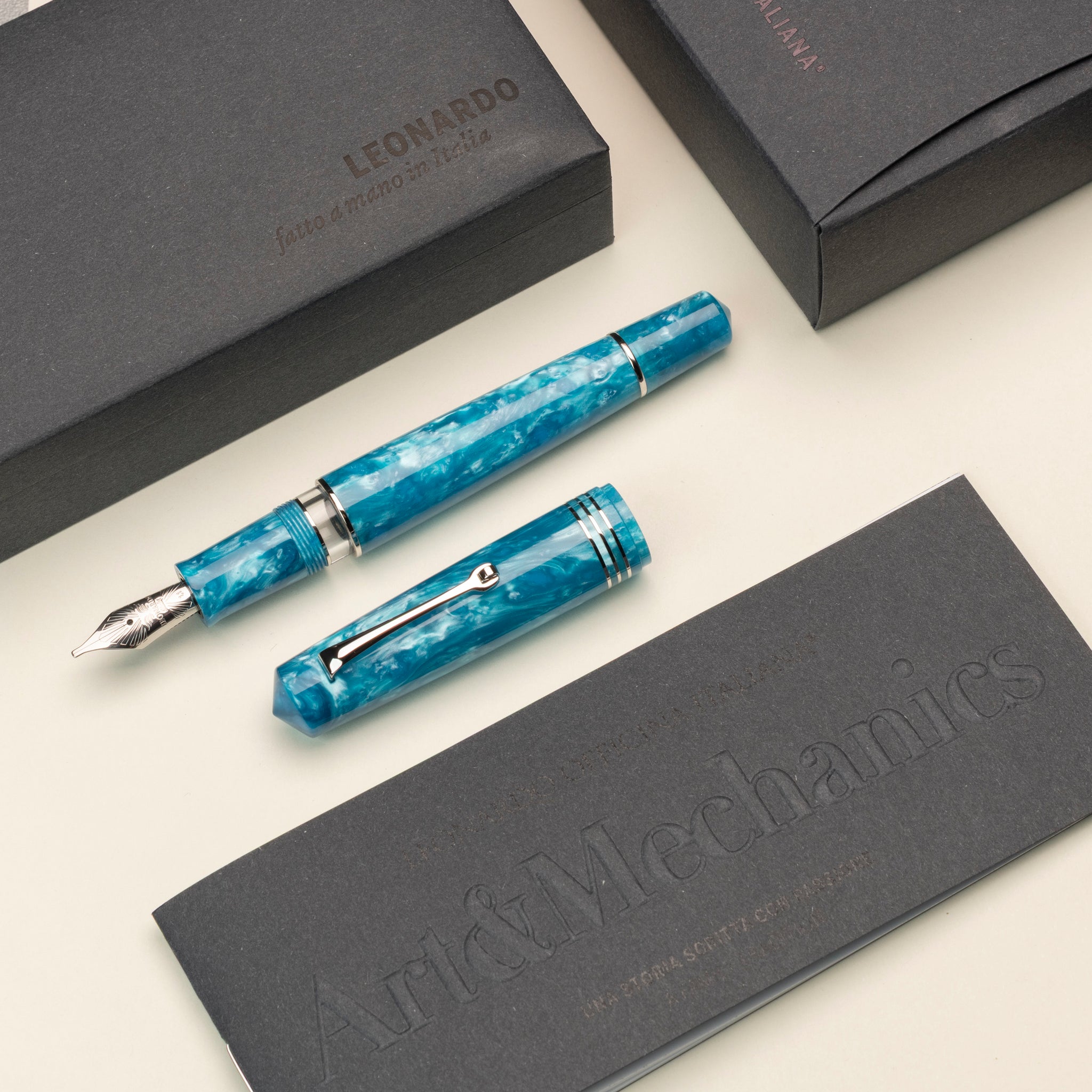 MZG 2.0 Blue emerald #6 steel nib la Fenice – leonardopen