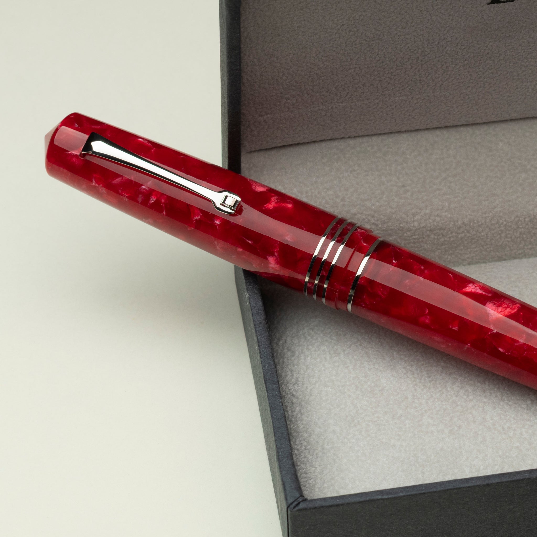 MZG 2.0 Red marble #6 steel nib la Fenice – leonardopen