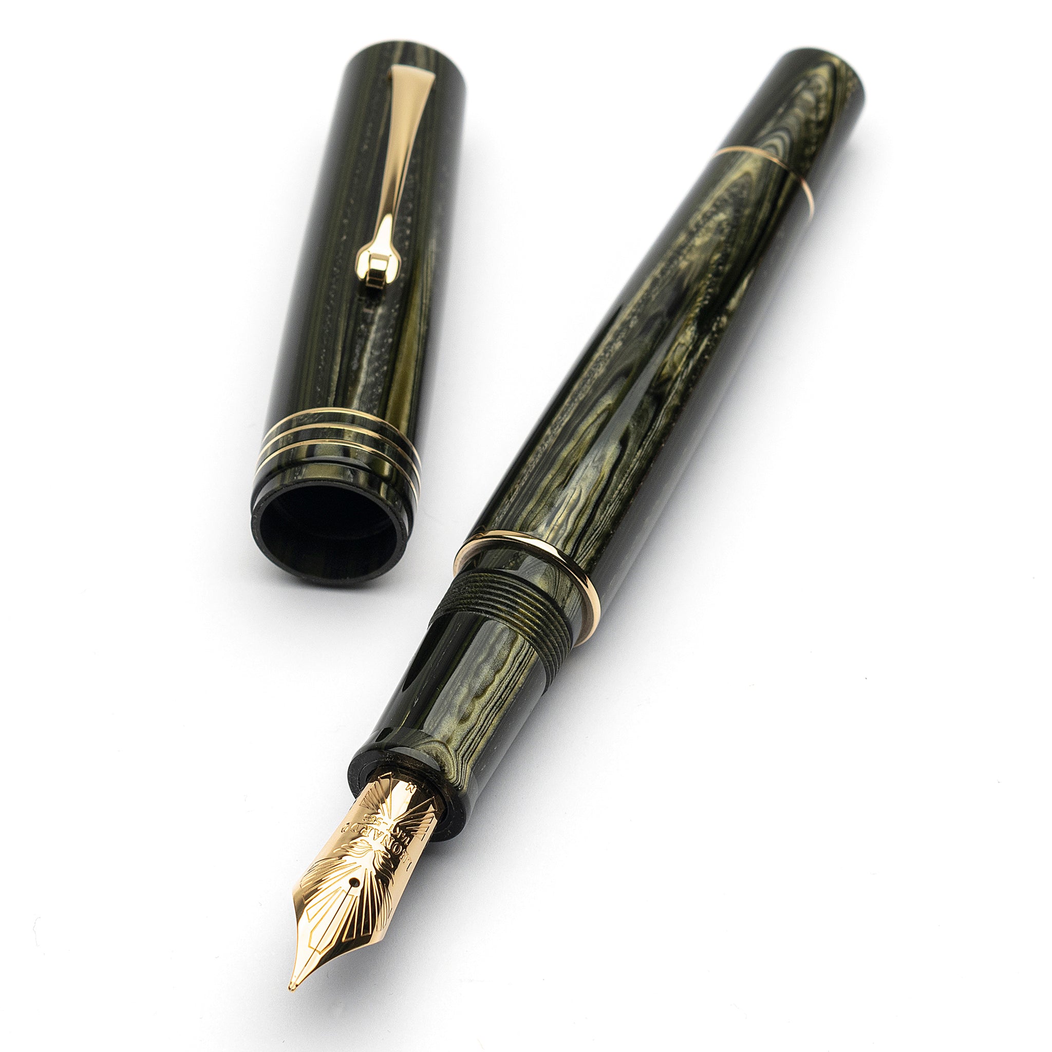 MZG Green forest celluloid - la Fenice #8 gold nib – leonardopen