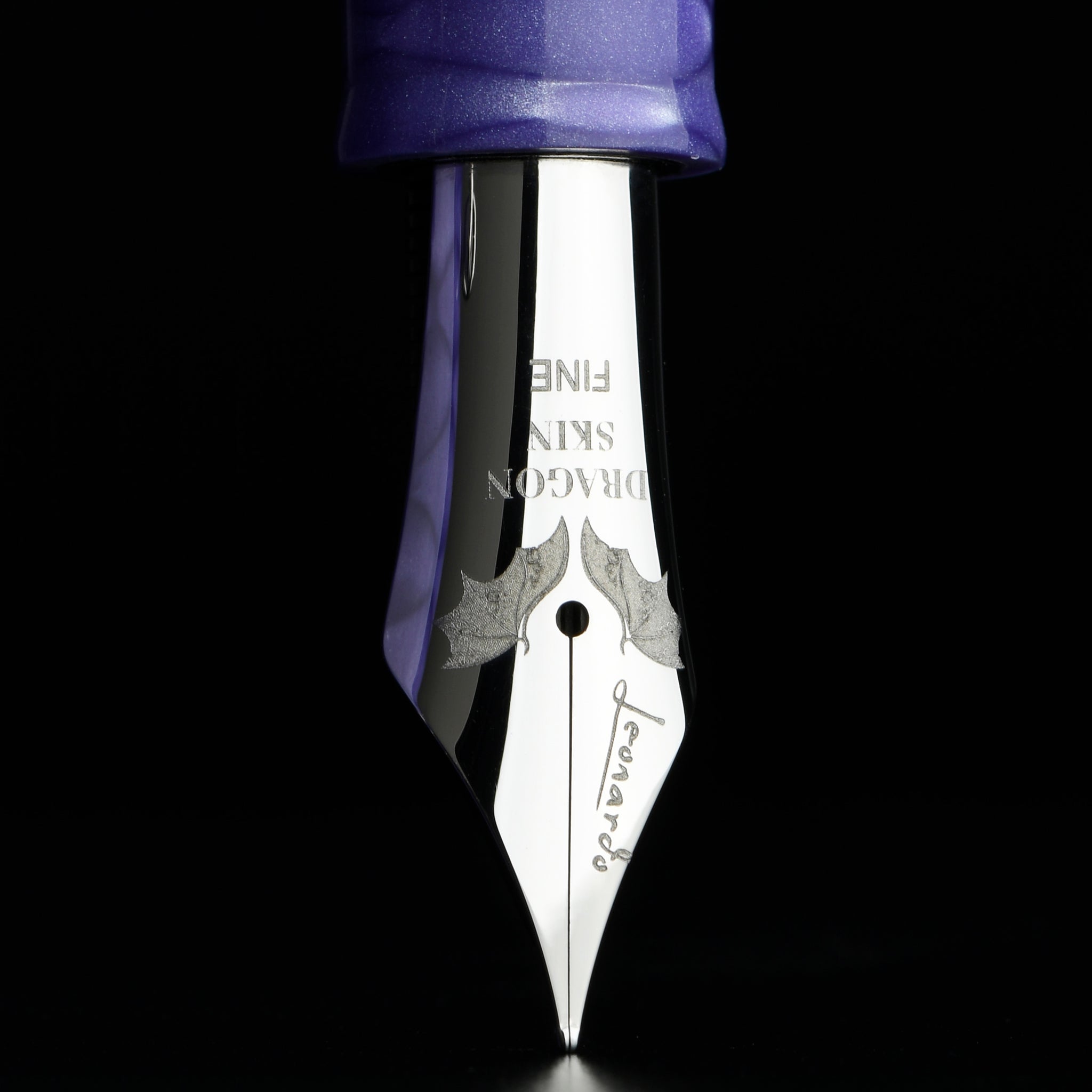 MZG2.0 Dragon skin purple – #8 steel nib (new) – leonardopen