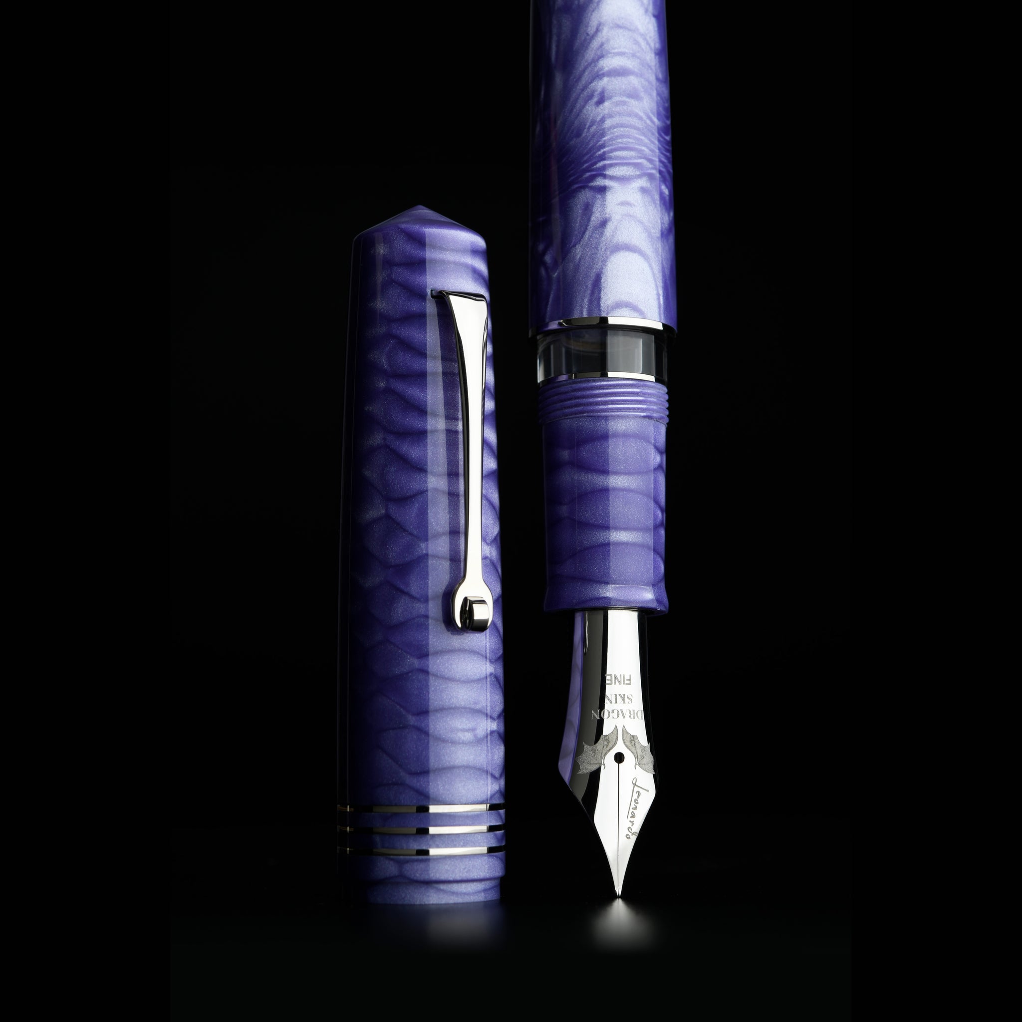 魔王　720ml × 12本　2025F ⑧ MZG2.0 Dragon skin purple – #8 steel nib (new) – leonardopen