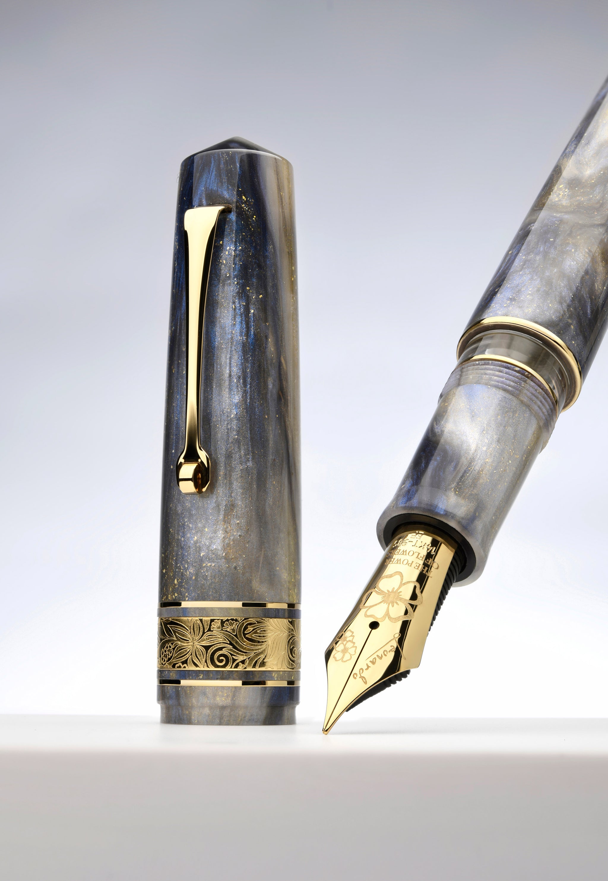 MZG2.0 Orchidea blue steel nib #6 – leonardopen