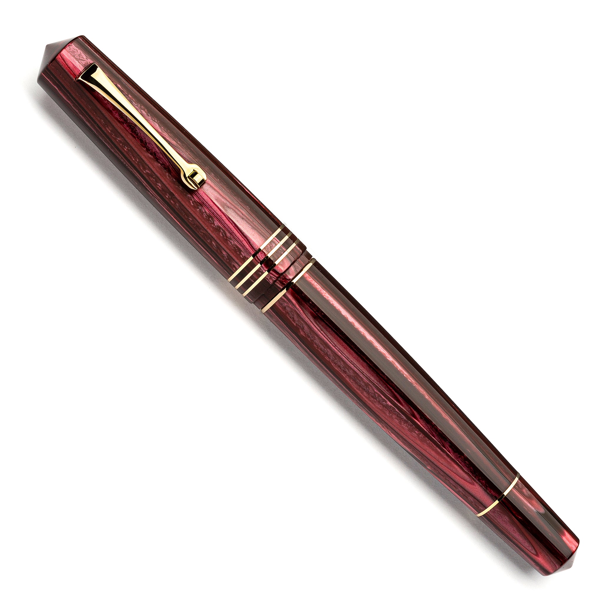 MZG Rubino Celluloid - la Fenice #8 gold nib – leonardopen