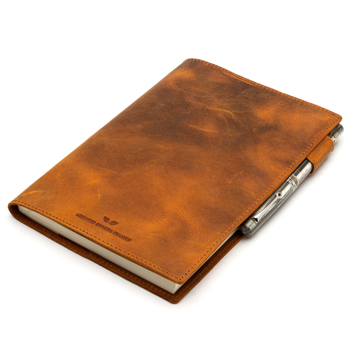 Leather slim A5 Notebook – leonardopen