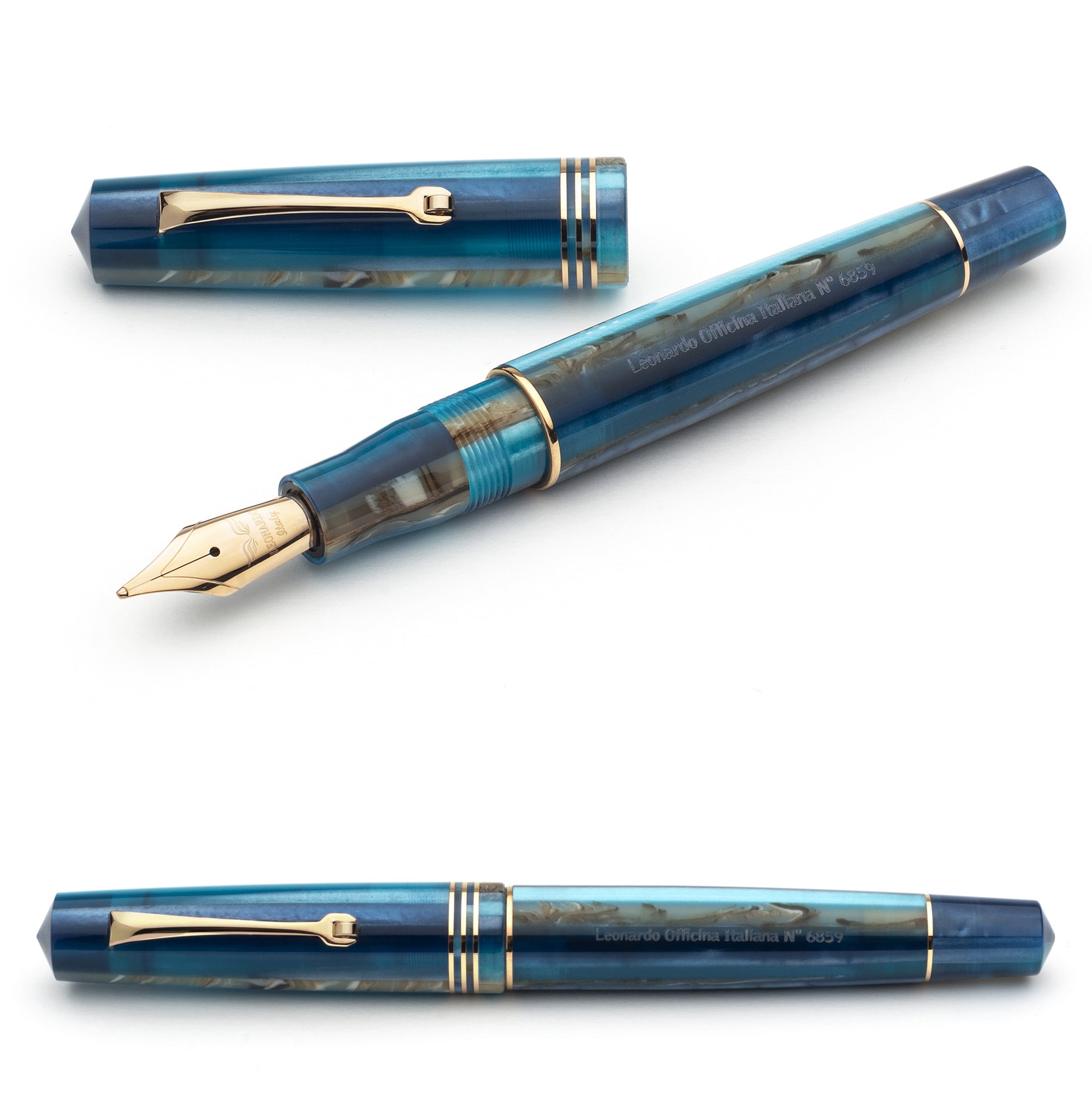 Stylo Plume Leonardo Momento Zero Aluminia - Plume F - Édition Limitée - Neuf