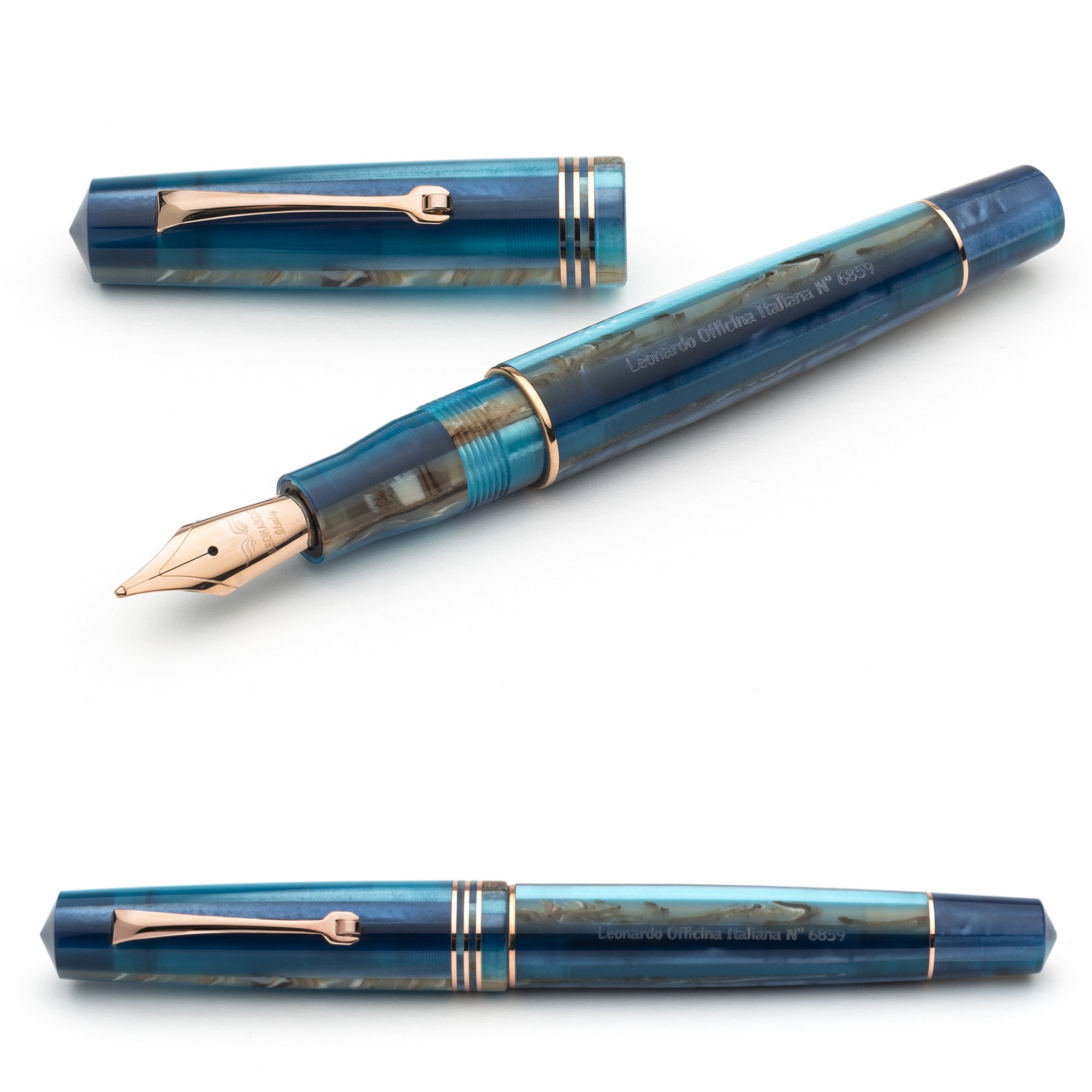 Momento zero Blue Hawaii (gold nib) – leonardopen